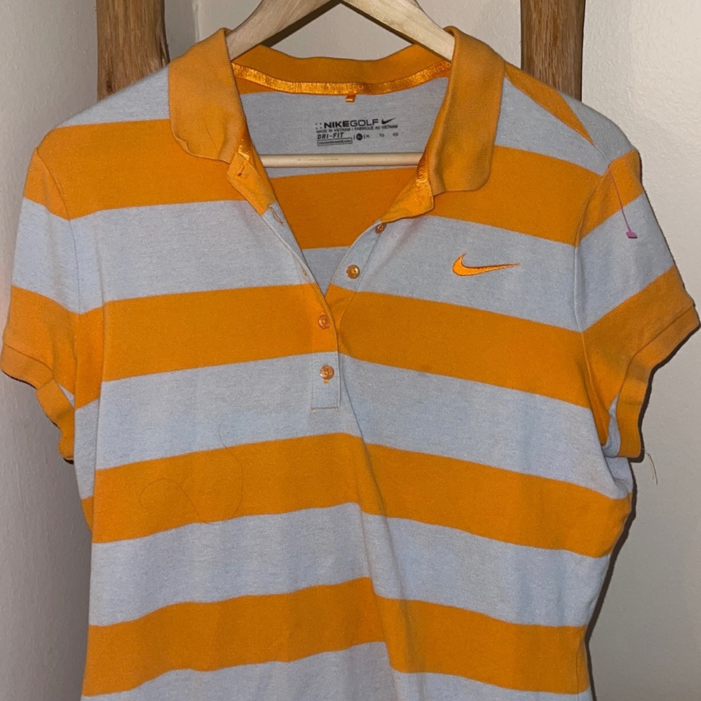 Nike DriFit Striped Golf Polo